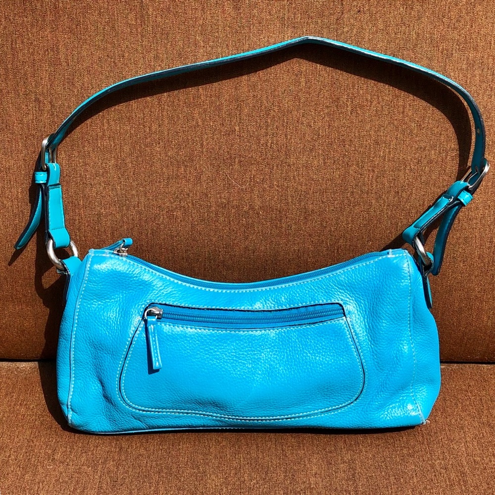 Tig & Co Turquoise Leather Purse